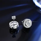Earring Latest Arrival Fashion Jewelry Silver Plated Fashion Women Bling Earring Round Stud