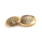 Button Buttons Resin Button Manufacturer Custom Colored 4 Holes Round 24L-44L Clothes Polyester Resin Matte Button