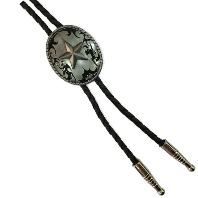 Western Tie Clips Bolo Tie For Men Original Letter A Z Bolo Tie