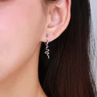 925 Sterling Silver Snake Wholesale Custom Ladies Trendy Jewelry 925 Sterling Silver Snake Drop Earrings