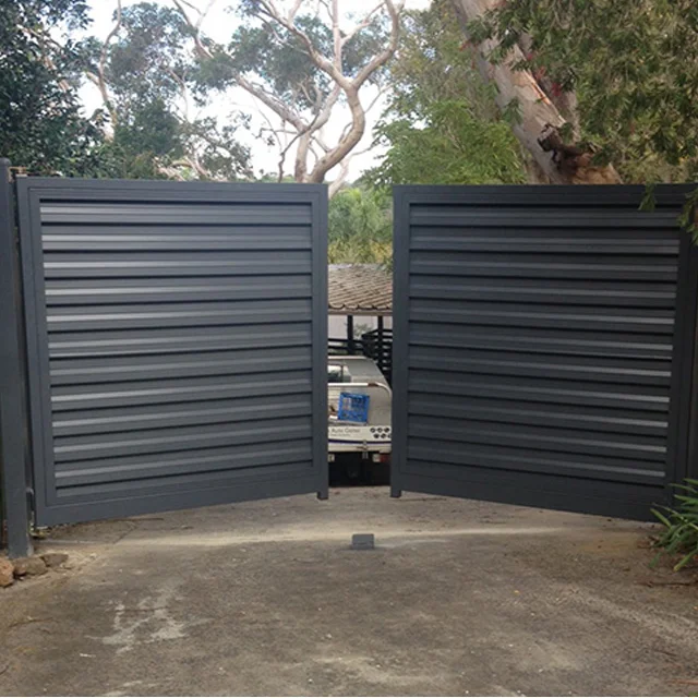 Louver Gate And Fences House Designs Wpc Aluminum Hot Sale System