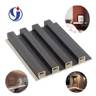 Wall Panel Wood 2021 New Design Water Proof Wood And Plastic Composite Wpc Fluted Wall Panel On Sale