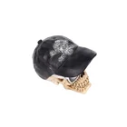 Gift Souvenir Creative Resin Skull In A Black Hat Decoration Gift Souvenir Wholesale