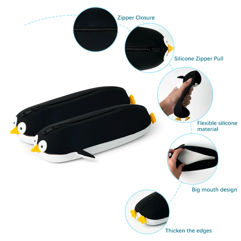 Portable Multipurpose Tool Silicone Eco-Friendly Water Resistant Large Zipper Electronics Organizer Storage Bag details