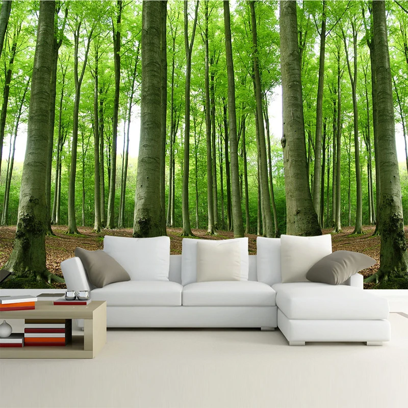 Custom Mural 3d Wallpaper Forest Natural Scenery Woods Landscape Tapety  Bedroom Living Room Sofa Background Decor Wall Painting - Buy High Quality  Wallpaper,Wallpaper Vinyl,Living Room 3d Wallpaper Product on 