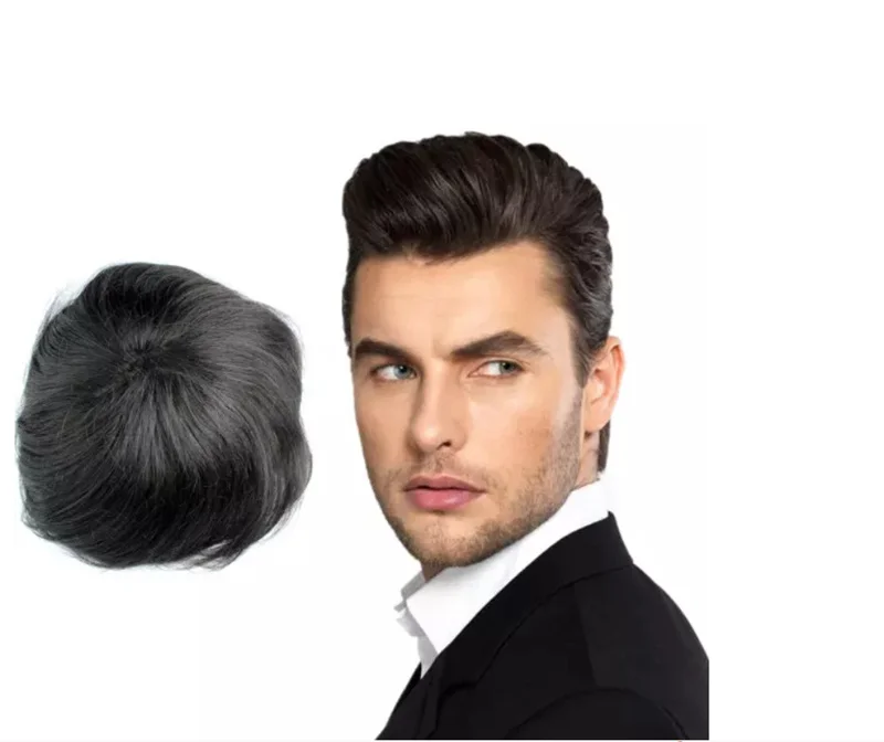 Hm051 Wholesale 100% Human Align Virgin Lace Style Men's Hair Block Hand  Hook Wigs Hair Extension Toupee For Men - Buy Human Hair Toupee For Men,Hair  Toupee,Hair Extensions Product on 