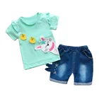 Girls Girl 2020 Summer Baby Girls Clothing Set Kids Clothes Children Girl Tops Shorts 2PCS Tracksuit Girls Suit