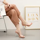 Shoes Clear Heels Slippers Women Sandals Summer Shoes Woman Transparent Slippers High Heels Pumps Wedding Sandal