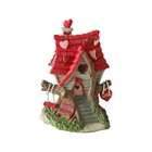 Fairy Fairy 4 Inch Mini Garden Decoration Resin Love Heart Fairy House Craft Valentine's Day Fairy Garden Decor