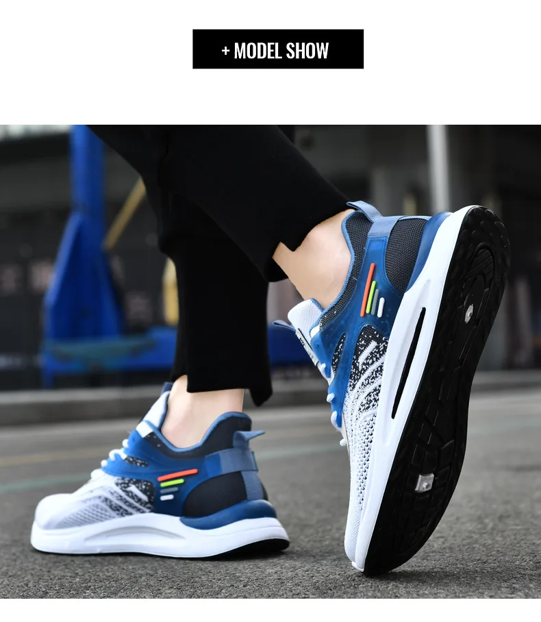 2023 New air cushioning men sports shoes students running trend causal mens shoes