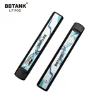 Electronic Cigarette White Label Logo Vape Pods 1 Ml Empty Cartridge Closed System Electronic Cigarette BBTANK Lit Pod
