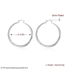 Silver Hoop Earrings Jewellery 2021 New Luxury Inspired Plated Silver Round Hoop Earrings