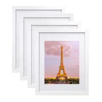 Amazon Hot Sale A1 A2 A3 A4 Photo Frame White Art Frames Wooden Picture Frames For Home Decor