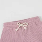 Summer Baby Summer Short Sleeve Plain Summer Baby Pajama Set Baby Waffle Clothing Custom