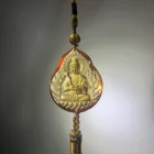 Druzy Gifts Car Decoration Traditional Liuli Druzy Necklace Buddha Crystal Pendant