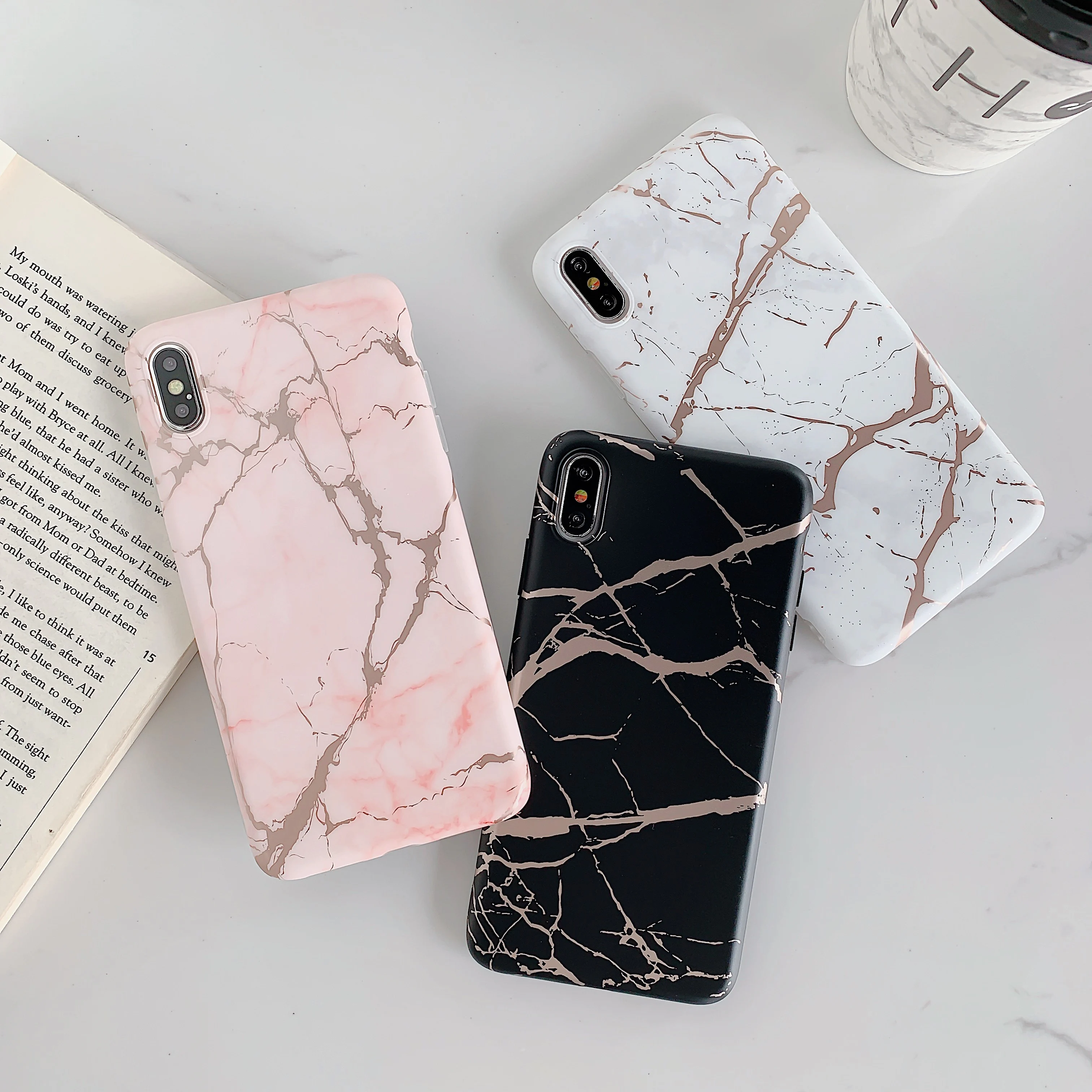 Gilding Gold Blocking Tpu Silicon Matte Cell Phone Case For Iphone Xs Max Xr For Iphone 8 Plus Marble Case Buy Marble Case For Iphone 7 Marble Case For Iphone 8 Case For Iphone
