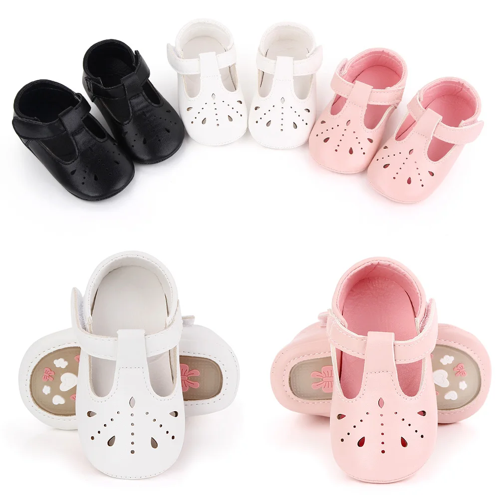 Princess Shoes Baby Girls Spring and Summer Cute Solid Color Hollow Small Leather Shoes manufacture