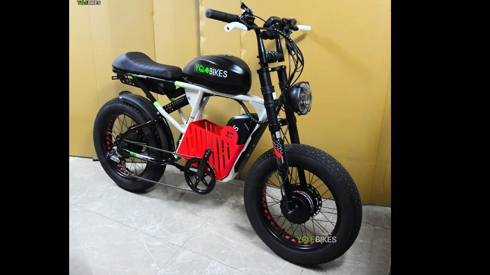 Yqebikes Dual Drive Double Battery Super Long Range Dirt Ebike 73 Rx