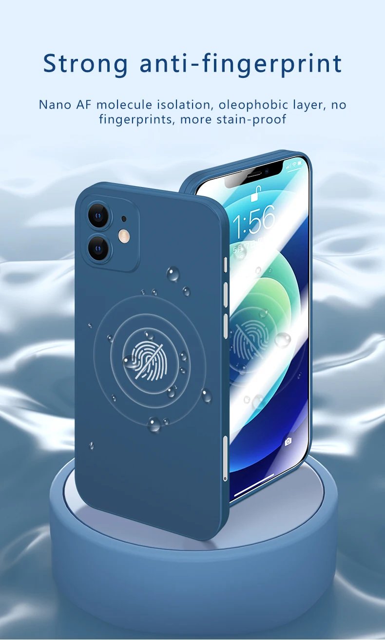 Caridite 2021 Newest Anti-Fall Screen Protector And Thin Phone Case On One For iPhone 12/12 Pro/12 Pro Max/12 Mini With Soft TPU