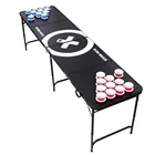 Table Outdoor Foldable Table Custom Printing Outdoor Beer Pong Table Portable Foldable Beer Pong Table
