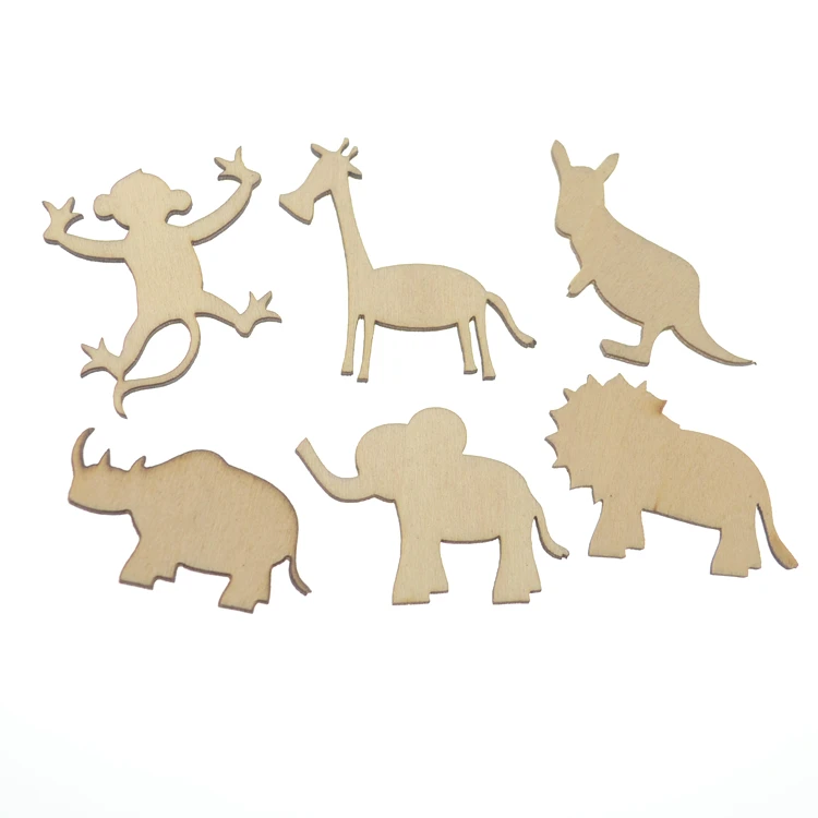 Tropical Party Supplies Baby Shower Safari Theme Animal Toys Unfinished  Wood Cutout Shapes - Buy Wood Cutout Shapes,Unfinished Wood Shapes,Safari  Animal Toys Product on 