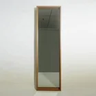 Door Mirror Modern Living Room Bamboo Framed Vanity Wall Door Mirror For Cosmetic