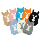 Baby 100% Cotton Babies Clothes Baby Rompers Girl Cute Rabbit Embroider Newborn Baby Rompers Factory Price