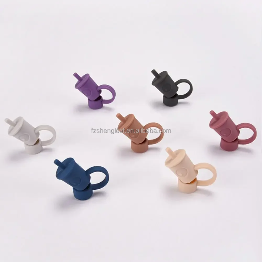 product silicone straw tips cover topper charms dust proof reusable for tumbler drinking bar accessories straw cover caps protectors-6