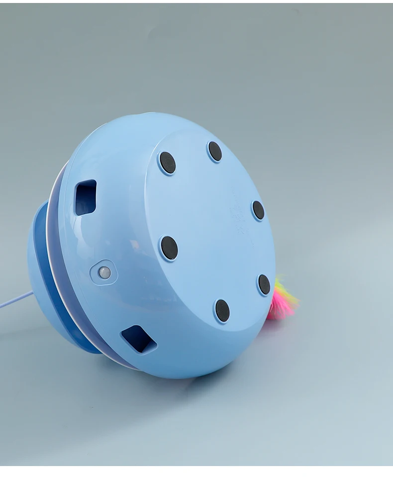 Smart Electric Cat Turntable Toy with Butterfly Teaser Stick Relieve Boredom Anxiety Interactive Play Toy for Cats Pet Products manufacture
