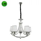 Custom Black Iron Pendant Light Modern Hotel Home Chandeliers For Dinning Room