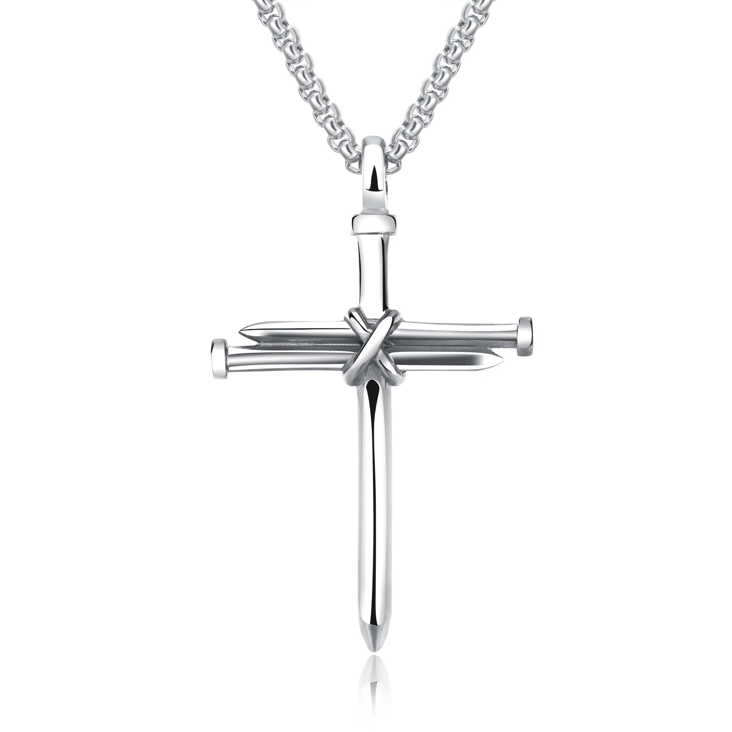 Nail Cross Pendant Necklaces 