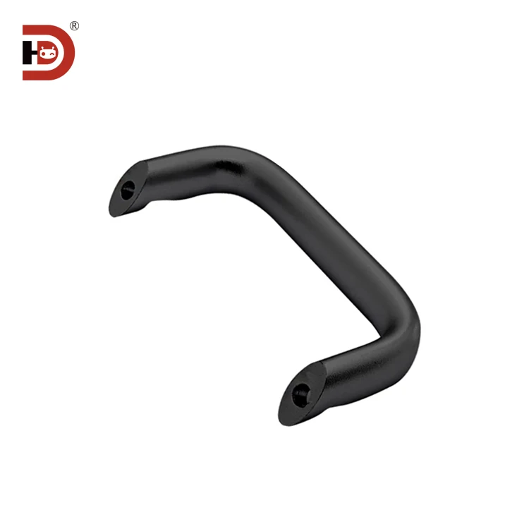 HHDNFA112-128 Aluminum Alloy Angle Handle Mechanical Equipment Cabinet Door Round Reinforced Handle Door Handle details