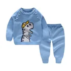 Clothes Manufacturer Custom Fall Winter Clothes Dinosaur Pattern Tops And Pants For Newborn Kids