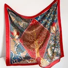 Printed Scarf Scarf Scarf High Quality New 90 Printed Silk Scarf Ladies Fashion Pattern Silk Scarf
