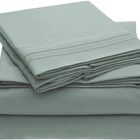 Sheet Set Bed Sheet Set 4 Pieces Solid Color Fitted Bed Sheet Set