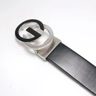 Belt Men's Leather Belt Custom Logo Leather GG Buckle Custom Belt