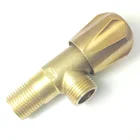 Steam Steam Angle Valve Brass 1/2-3/8 Z1 Gold Brass Angle Steam Radiator Vent Air Valve For Urinal Price