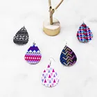 Earrings Fashionable Design African Wooden Big Drop Earrings Women Rhinestone Acrylic Earrings For Ladies