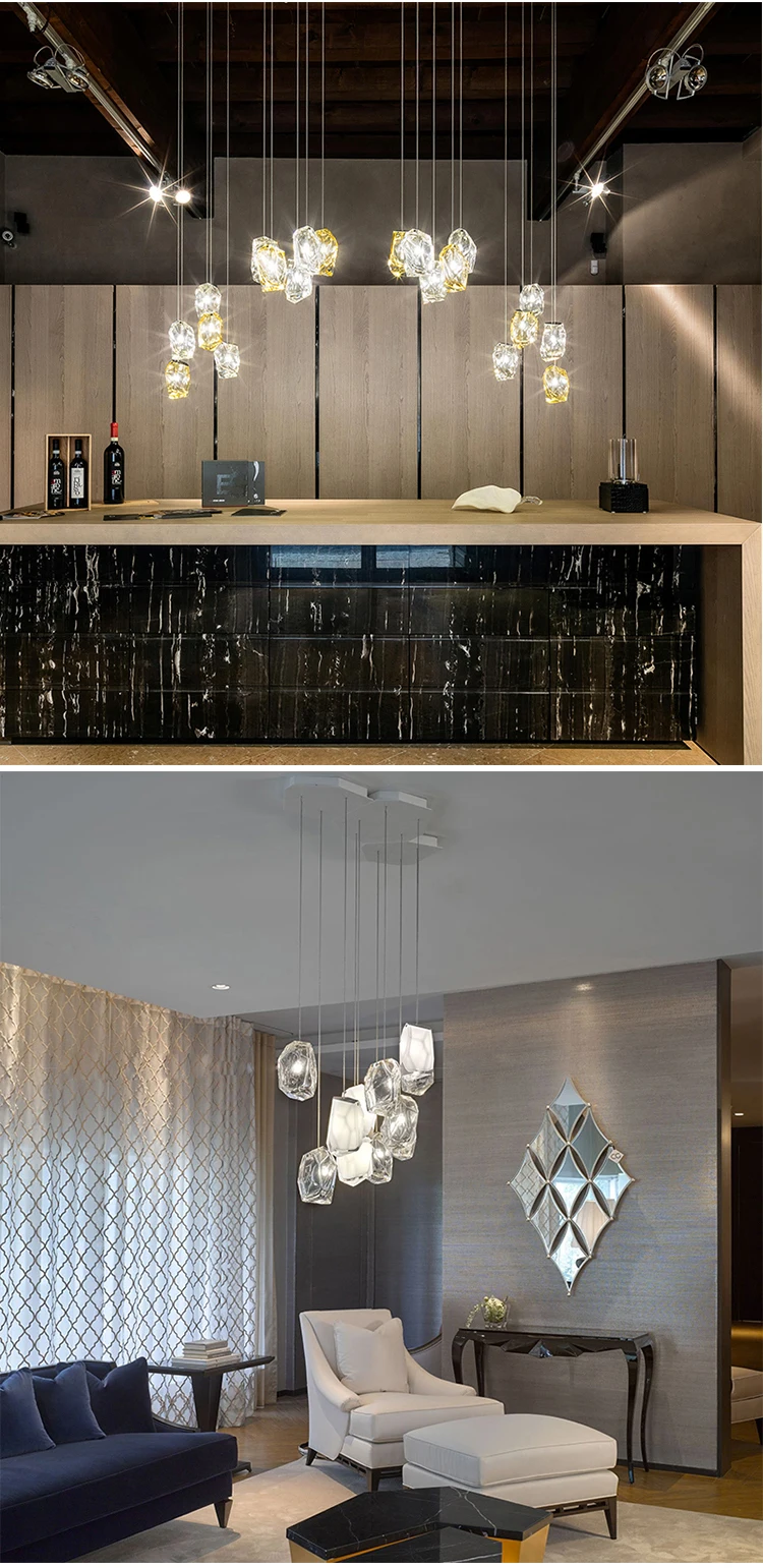 CPL-25 Professional Quality Custom Indoor Decoration Lighting Colorful Glass Led Chandelier manufacture