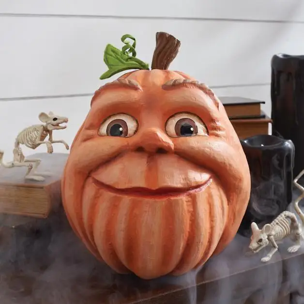 Halloween pumpkin outdoor decoration ghost party pumpkin six strange coffee resin crafts