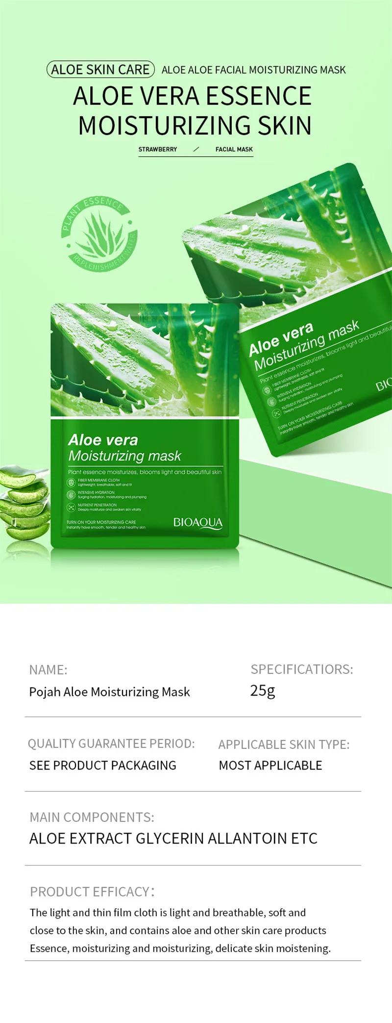 Oem Natural Fruits Face Masks Skincare Antiacne Moisturizing Skin