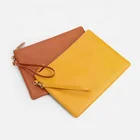 Simple Design Genuine Pebble Leather Clutch Bag Ladies Luxury Party Purse For Women