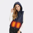 Winter Winter Battery USB Waterproof Womens Heated Vest Winter With Hood