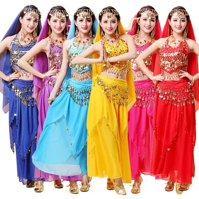 Trajes De Danza Del Para Oferta Mujeres Bollywood Indian Egipcio Vientre Vestido Danza De Grande Para Adultos Para Las Mujeres De La India - Buy Sexy Trajes De