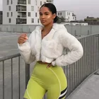 White Women 2020 Autumn Winter Fashion Hot Sale Female Hooded White Outwear Women Coat