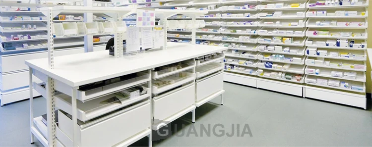 Custom Hospital Sliding Drawer Drugstore Display Shelving Pharmacy Shop Interior Design - Pharmacy shelves - 11 Custom Hospital Sliding Drawer Drugstore Display Shelving Pharmacy Shop Interior Design - Pharmacy shelves - 11