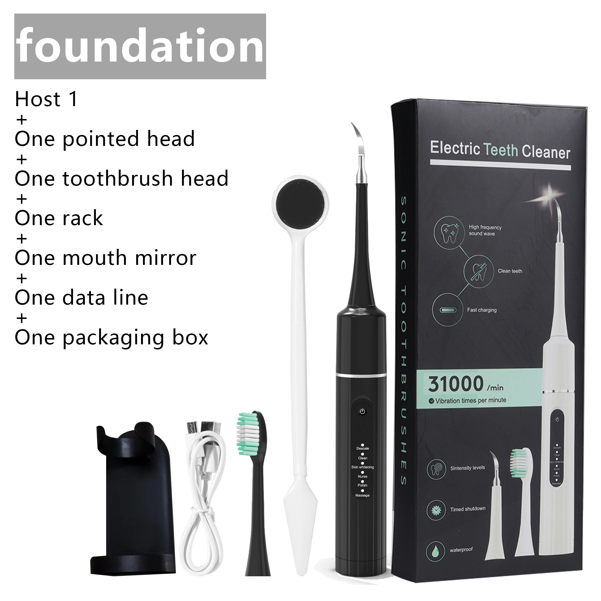 Dog Plaque Remover for Teeth Pet Ultrasonic Tooth Cleaner Pet Toothbrush Teeth Cleaning Kit