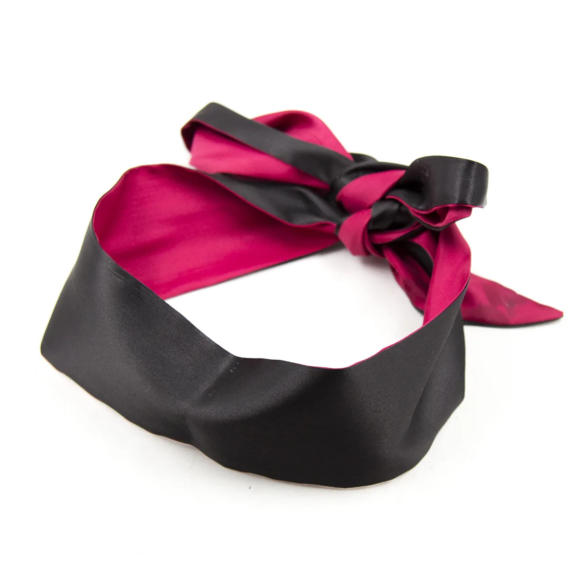 Атласная повязка на глаза Adrien Lastic Satin Sash, черно-розовый 33519 - Adrien Lastic - Маски закрытые, а также открытые с шорами - Купить