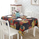 Table Cover Table Cloth Rectangle Table Cover Medallion Native American Pattern Tablecloth Cotton Linen Table Cloth
