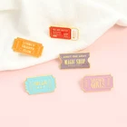 Dream 2021 Hot Sale Personalize Colorful Phrase Dream Girls Label Brooch For Friends